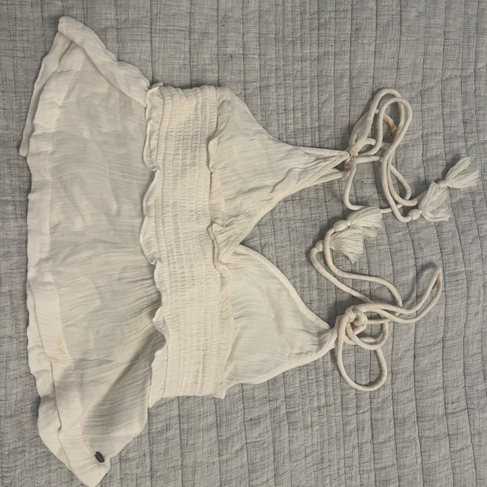 Roxy Cream Halter Top